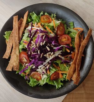 House salad at Nandala in Cuenca
