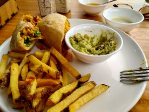 I was a bit anxious to dig in 😆 at Nandala in Cuenca