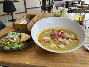 Fanesca, traditional soup  at Nandala in Cuenca