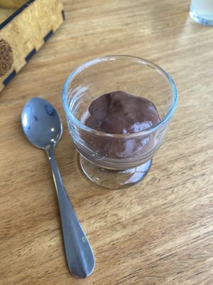 Chocolate desert  at Nandala in Cuenca