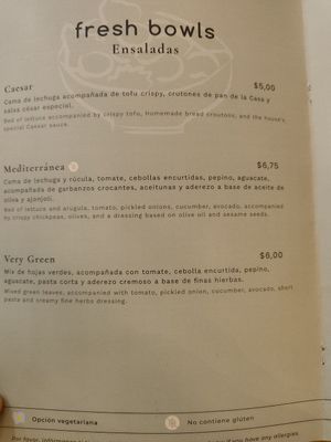 Salads at Nandala in Cuenca