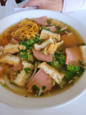 Mi Quang (not the flavor of Mi Quang) at Loving Hut Vegan Express (City Heights) in San Diego