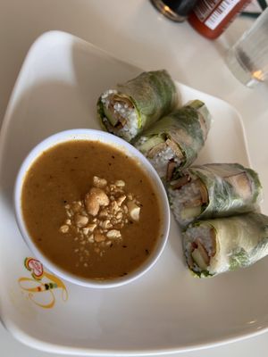 Spring rolls  at Loving Hut Vegan Express (City Heights) in San Diego