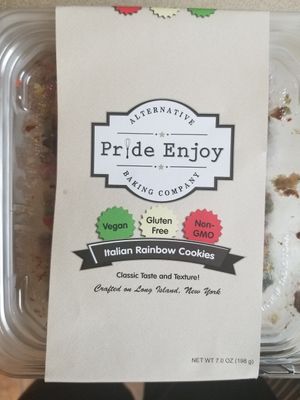 Italian rainbow cookies at Pride Enjoy in Wading River