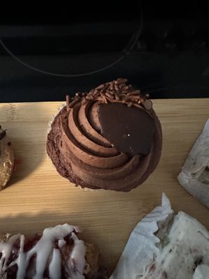 Chocolate cupcake  at Pride Enjoy in Wading River