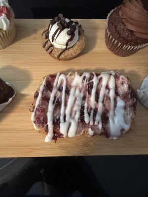 Raspberry cheese danish - not the best  at Pride Enjoy in Wading River