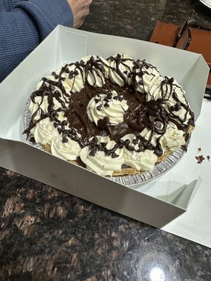 Chocolate pudding pie #Veganuary at Pride Enjoy in Wading River