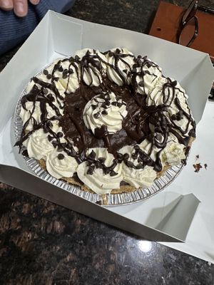 Chocolate pudding pie #Veganuary at Pride Enjoy in Wading River