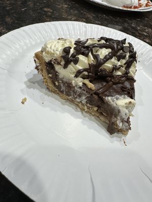 Chocolate pudding pie #Veganuary at Pride Enjoy in Wading River