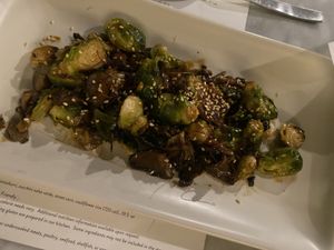 Brussel sprouts.. super good! #Veganuary at True Food Kitchen in West Palm Beach