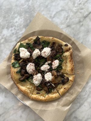 Seasonal vegan pizza  at True Food Kitchen in West Palm Beach
