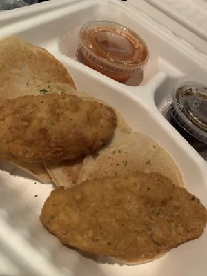 Pancakes and chicken  at Baby Vegan Cafe in Cincinnati