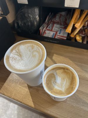 cappuccino 5,10€, dirty chai latte 7,70€  at GOTA Coffee Experts in Vienna