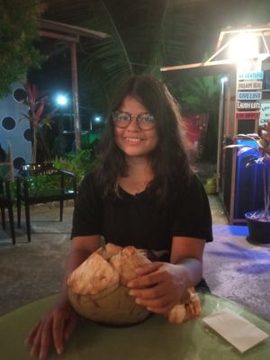 We also have fresh coconut. at Eseng Oseng in Denpasar