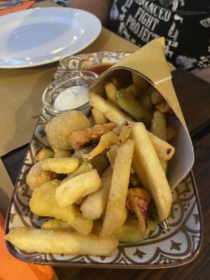 Fritto misto  at Agriturismo Becerca in Serra San Quirico