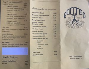 Yum #Veganuary at ROOTED in Walnut Creek