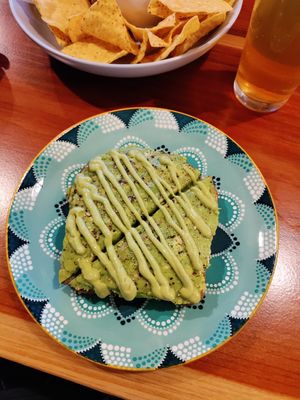 Pesto toast at ROOTED in Walnut Creek