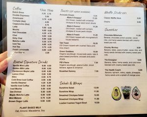 Menu at ROOTED in Walnut Creek