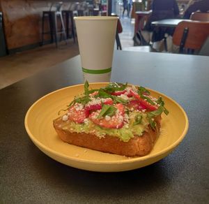 Strawberry fields toast at ROOTED in Walnut Creek