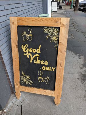 Sidewalk sign at ROOTED in Walnut Creek