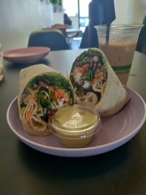 Mexicali wrap at ROOTED in Walnut Creek