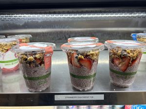 Strawberry chia parfait   at ROOTED in Walnut Creek
