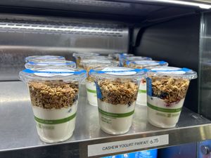 Cashew yogurt parfait   at ROOTED in Walnut Creek