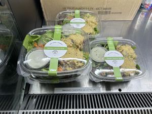 Smashed chickpea salad   at ROOTED in Walnut Creek