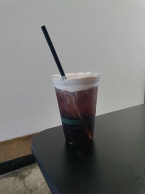 Summer strawberry cold brew at ROOTED in Walnut Creek