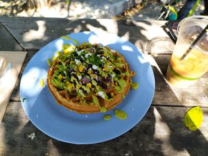 Mexican waffle at ROOTED in Walnut Creek