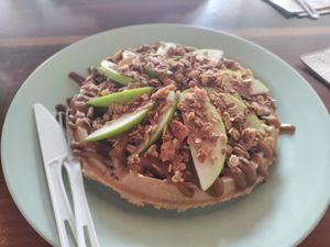 4 layer fall waffle at ROOTED in Walnut Creek