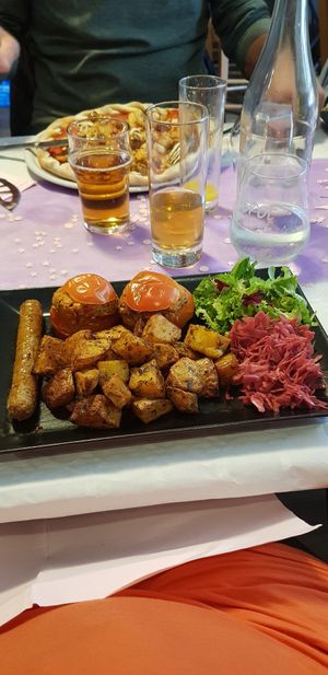 Stuffed tomatoes. at Bistro LaForge in Saint-pardoux
