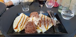 Sweet crepes at Bistro LaForge in Saint-pardoux