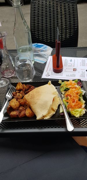 Savory crepe at Bistro LaForge in Saint-pardoux