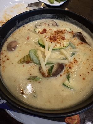 Green curry (curry of the day) 🤍🌱  at SaBai on Jefferson in Pensacola