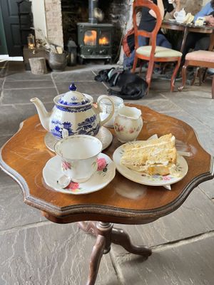 Tea, cake and a warm fire!  at Tea by the Lock in York