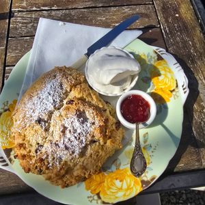 Fruit scone with jam & cream 😋 at Tea by the Lock in York