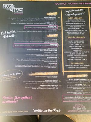 Menu #1  at Hustle n' Flow in 