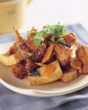 Dis#15: Thai Spicy Monkey Head Mushroom  at Real Vegan Chinese Restaurant in Markham