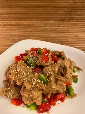 Dish#11: Sweet Terriyaki Chickenless at Real Vegan Chinese Restaurant in Markham