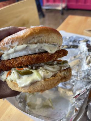 Fishhh Fillet  at Burgeezy in Indianapolis