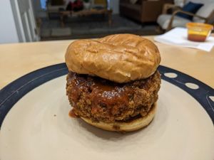 Hot Hunny Chicken at Burgeezy in Indianapolis