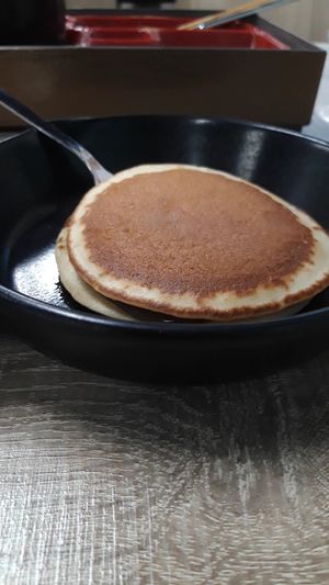 Dorayaki con chocolate (fundido) at Tako-San in Mallorca
