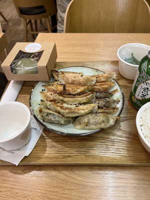 Assortiment de gyoza  at Gyoza House in Paris