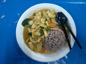 Penang mushroom curry at Lada Vegetarian Food - Veg Stall in Chiang Mai