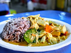 Curry at Lada Vegetarian Food - Veg Stall in Chiang Mai