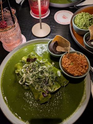 Vegan enchiladas at Santos Mexican Grill & Bar - Wieden in Vienna