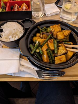 Taro Eggplant Greenbeans Sha Guo at Taeko Ramen in Vienna