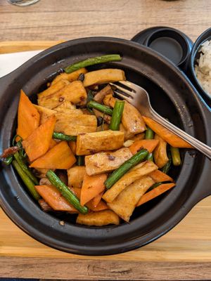 Tofu in chilisauce at Taeko Ramen in Vienna