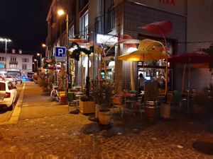 By night at The Butcher in Uster